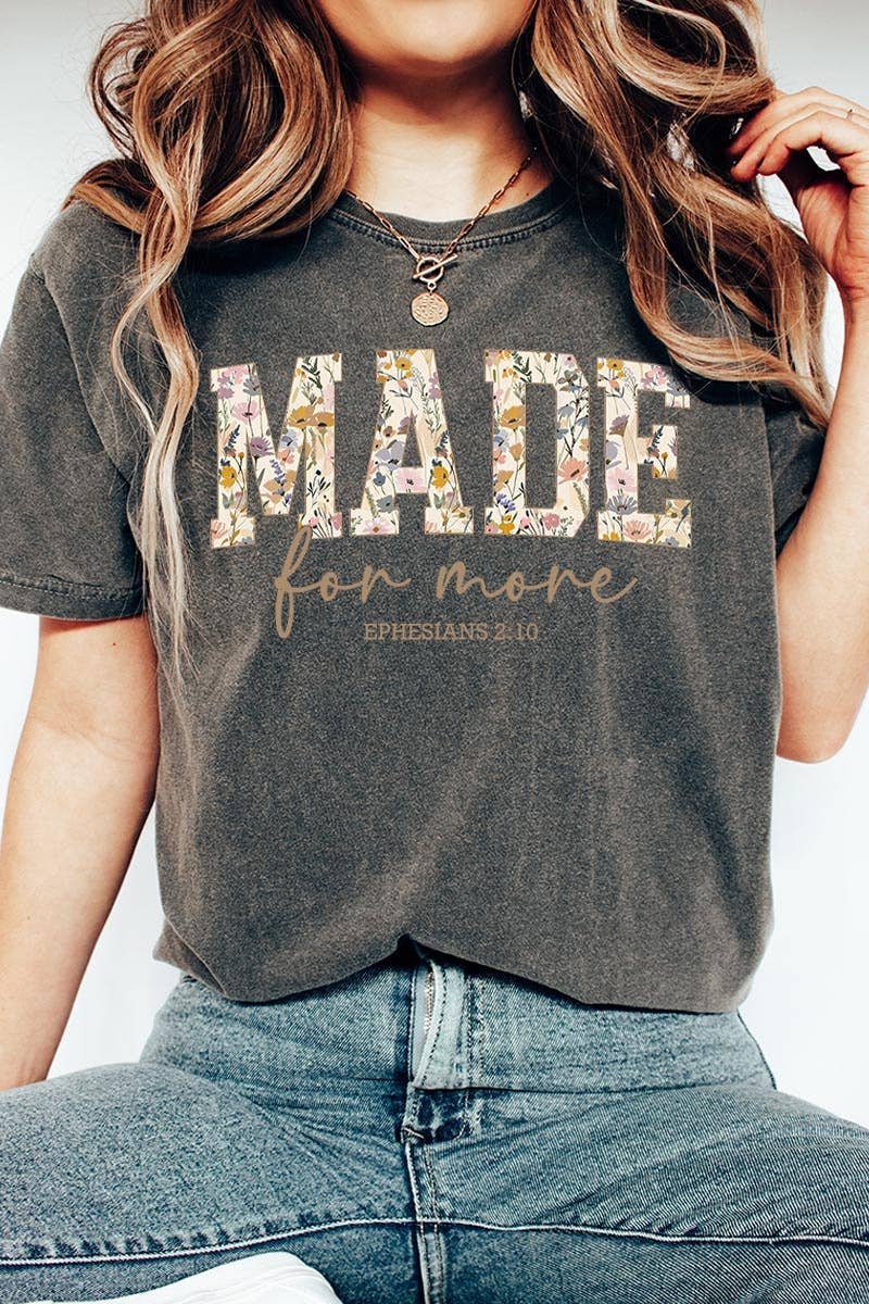 COLORBEAR - Made for More Faith Graphic Garment Dyed Tee