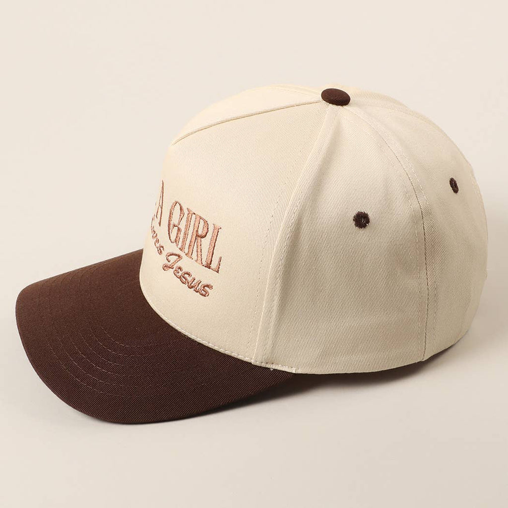 Fashion City - Just A Girl Who Loves Jesus Embroidery Trucker Hat