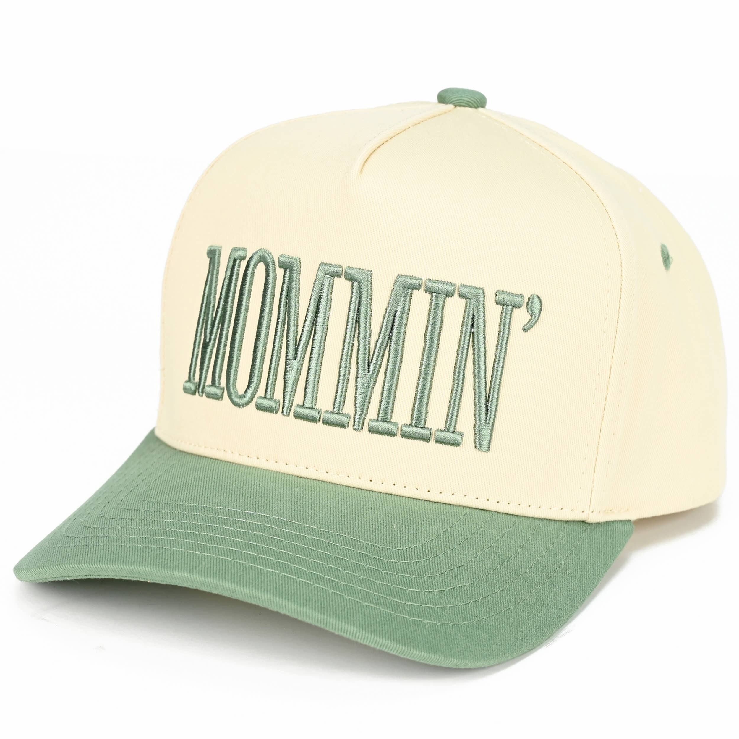 MOMMIN Letter Two Tone Trucker Cap