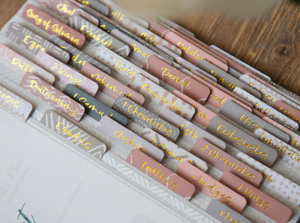 Chosen & Cherished - Bible Tabs | Neutral Bible Index Tabs