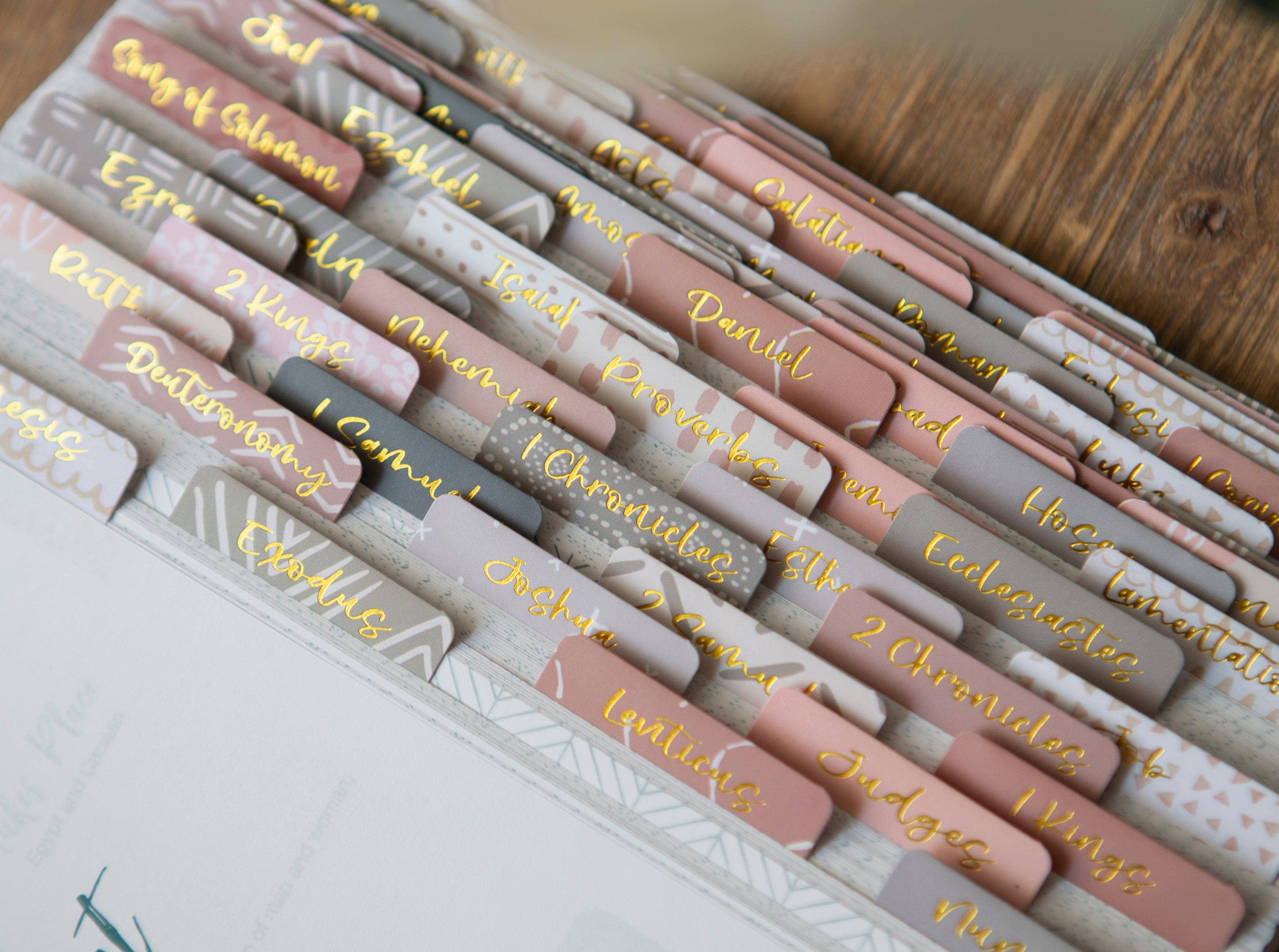 Chosen & Cherished - Bible Tabs | Neutral Bible Index Tabs