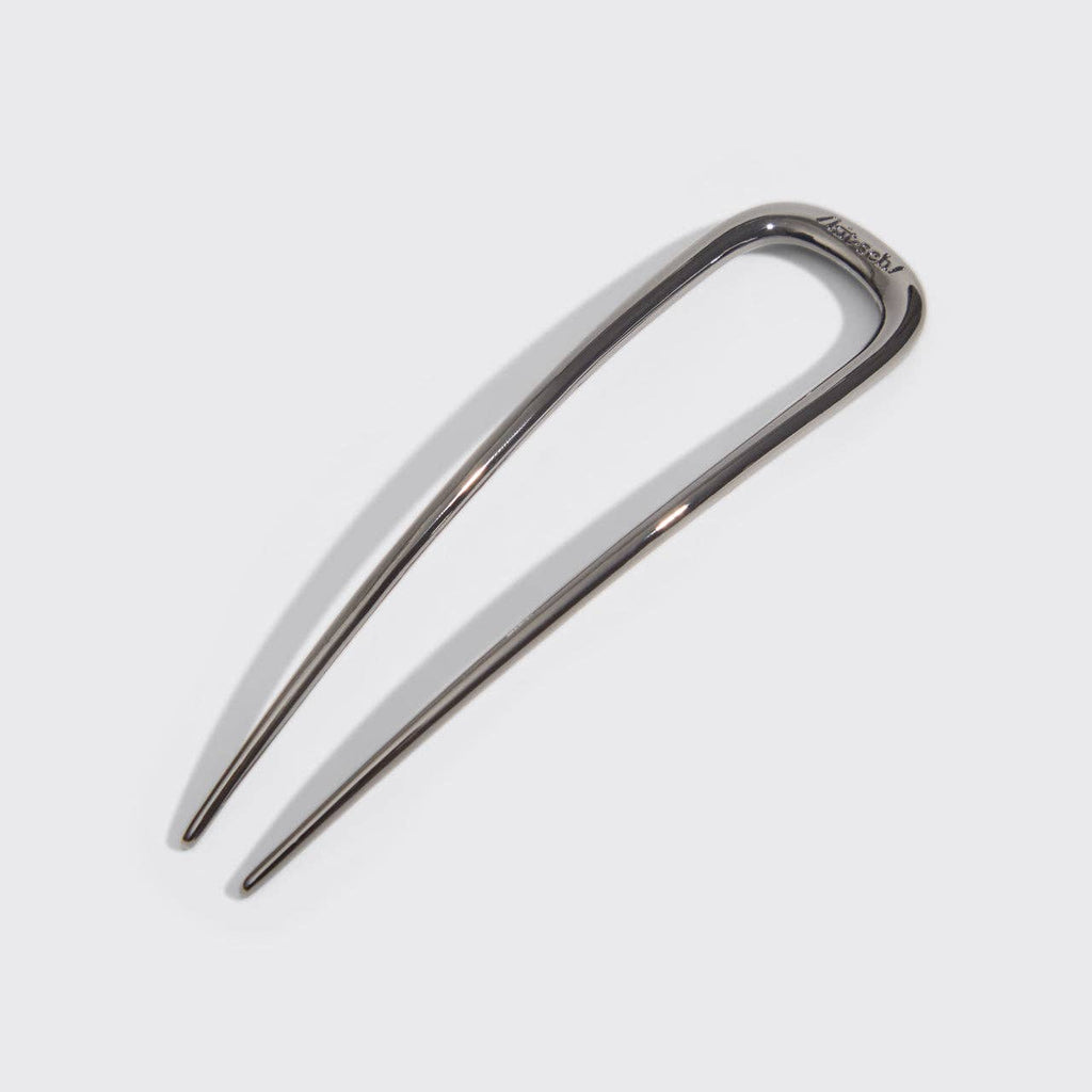 KITSCH - Metal French Hair Pin - Hematite