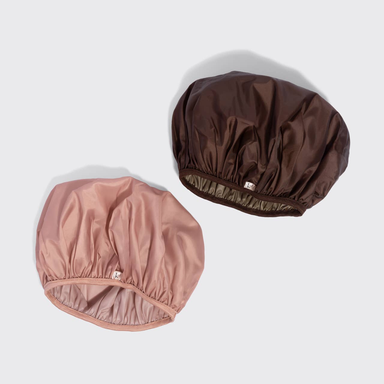 KITSCH - Kitsch Shower Cap 2pc Set - Terracotta & Brown