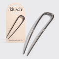 KITSCH - Metal French Hair Pin - Hematite