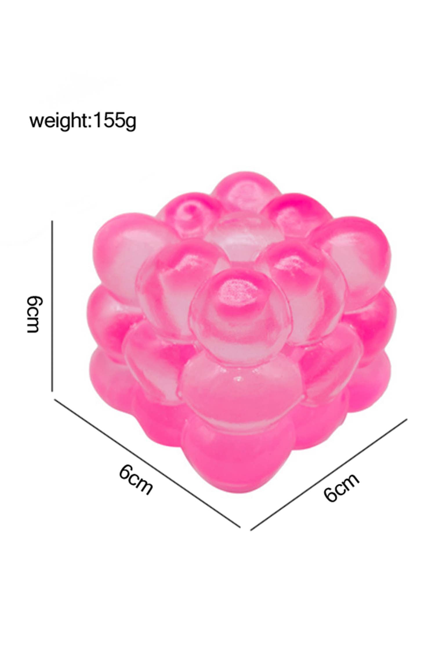 LA Society - LAS Glitter Shell Stress Relief Squish Ball Toy