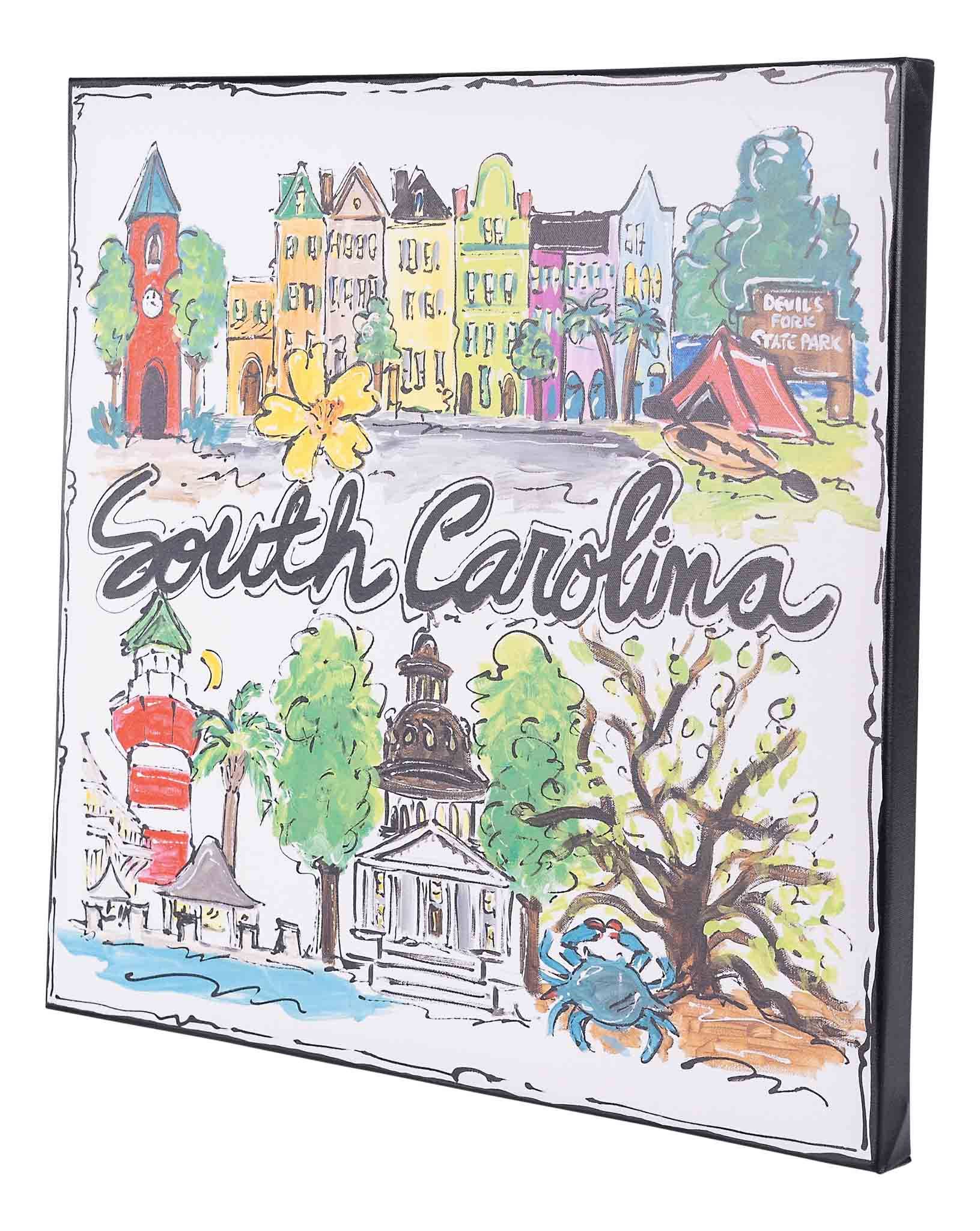 Glory Haus - State of South Carolina Icon Canvas