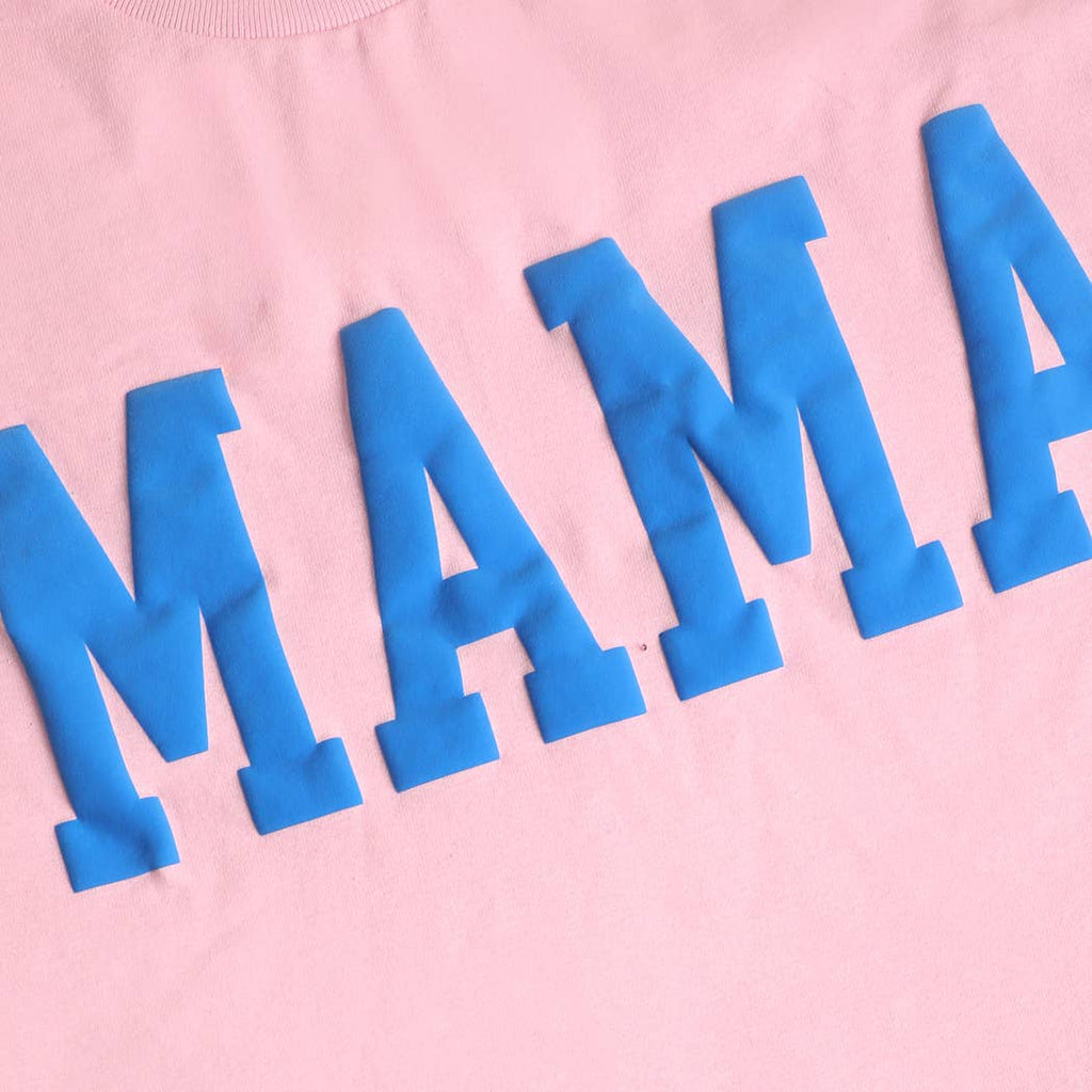 Fashion City - MAMA Puff & Gold Graphic Heavy Cotton T-Shirt
