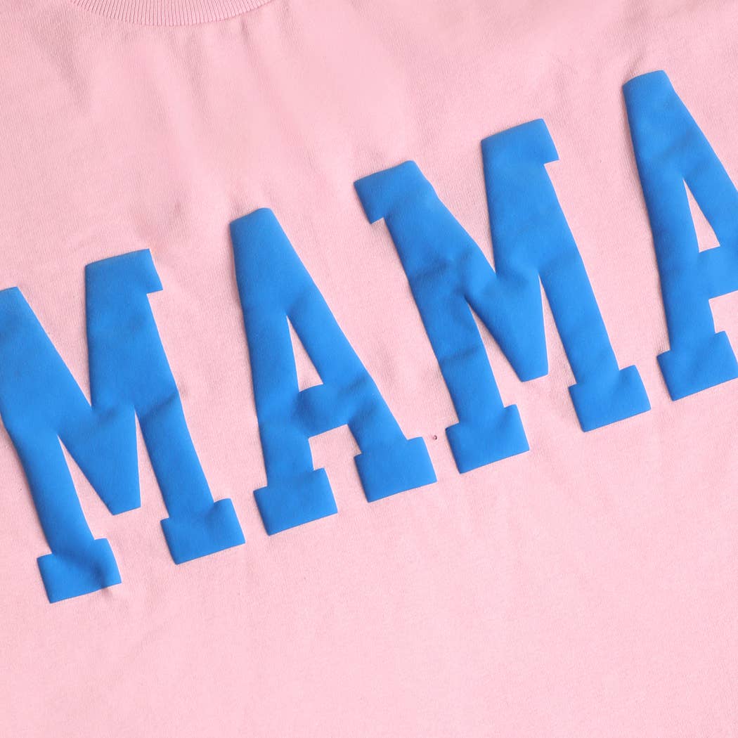 Fashion City - MAMA Puff & Gold Graphic Heavy Cotton T-Shirt