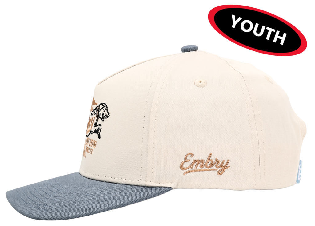 Embry Outdoors - Youth Cream/Blue - Retriever