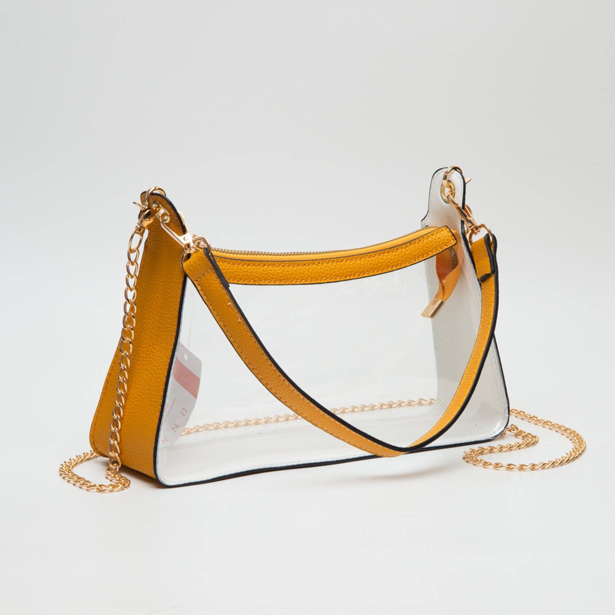 MiMi Wholesale - TG10618 Marilyn Clear Satchel Bag With Chain Strap