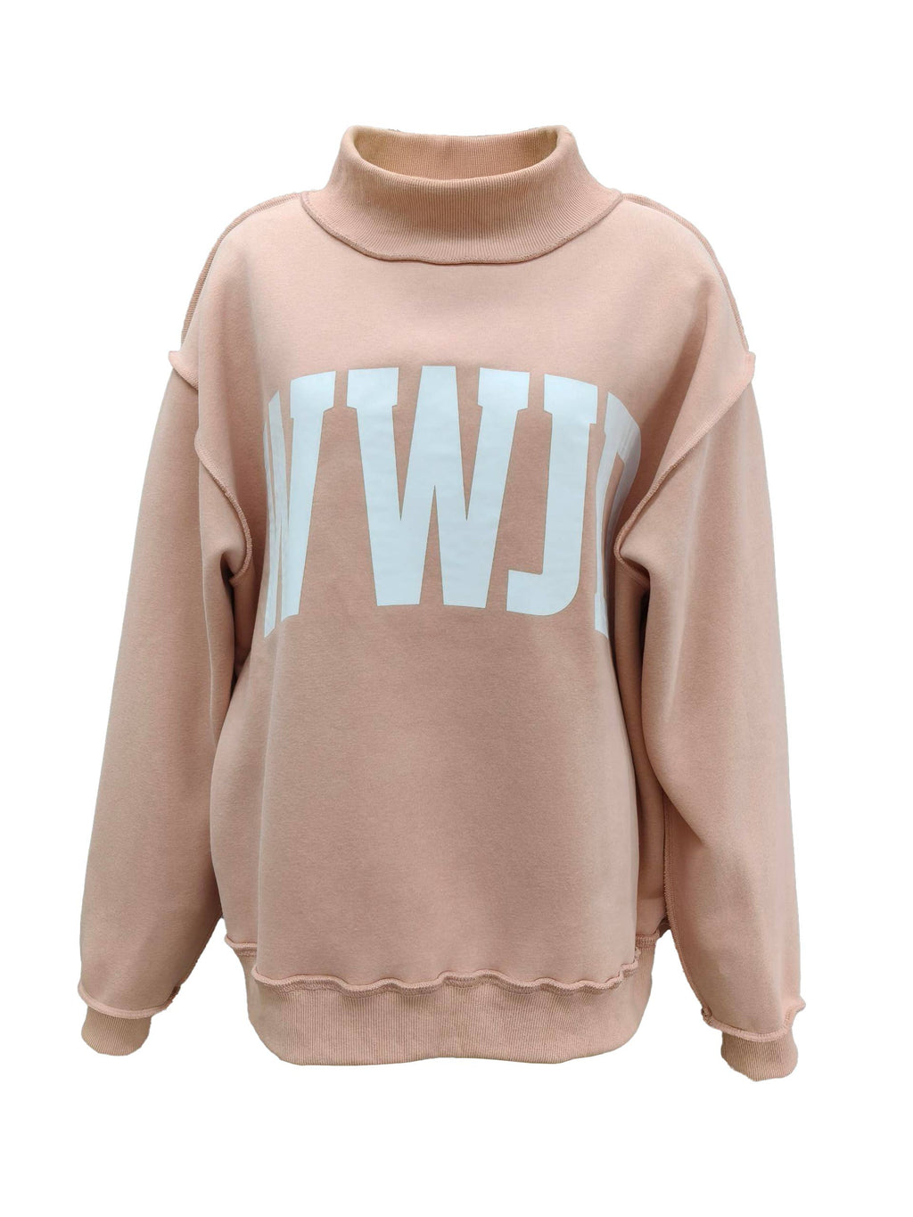 WWJD & AMEN' Reversible Mock Neck Sweatshirt
