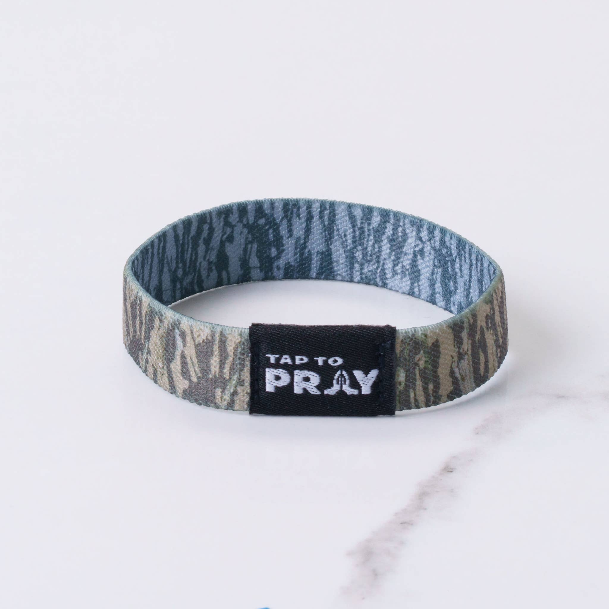 Versible - Tap To Pray™ Wristbands - Tree Bark Camo Brown & Grey