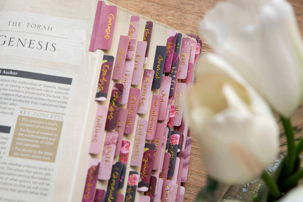 Chosen & Cherished - Floral Bible Tabs | Bible Book Tabs