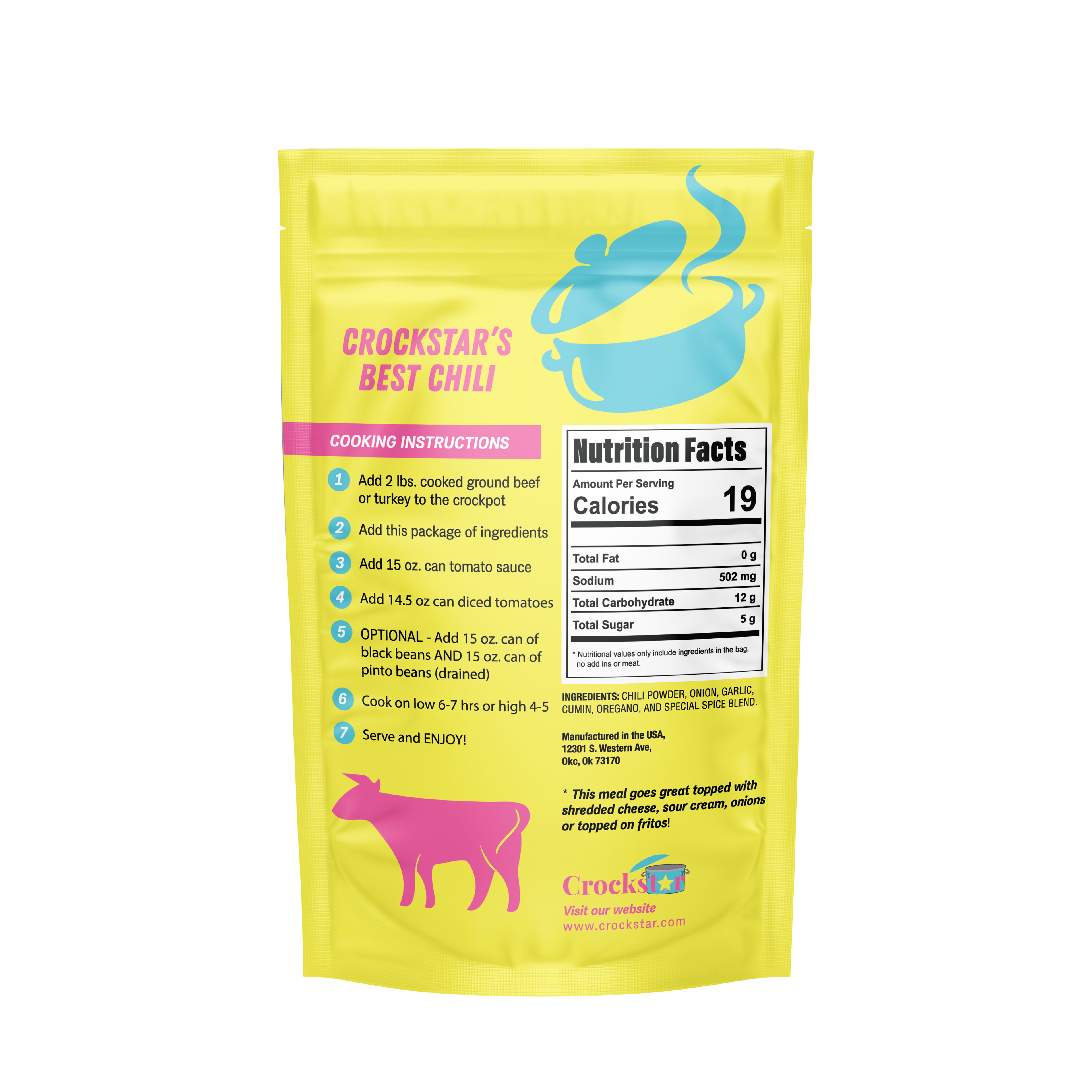 Crockstar Dinner Club - Crockstar's Best Chili