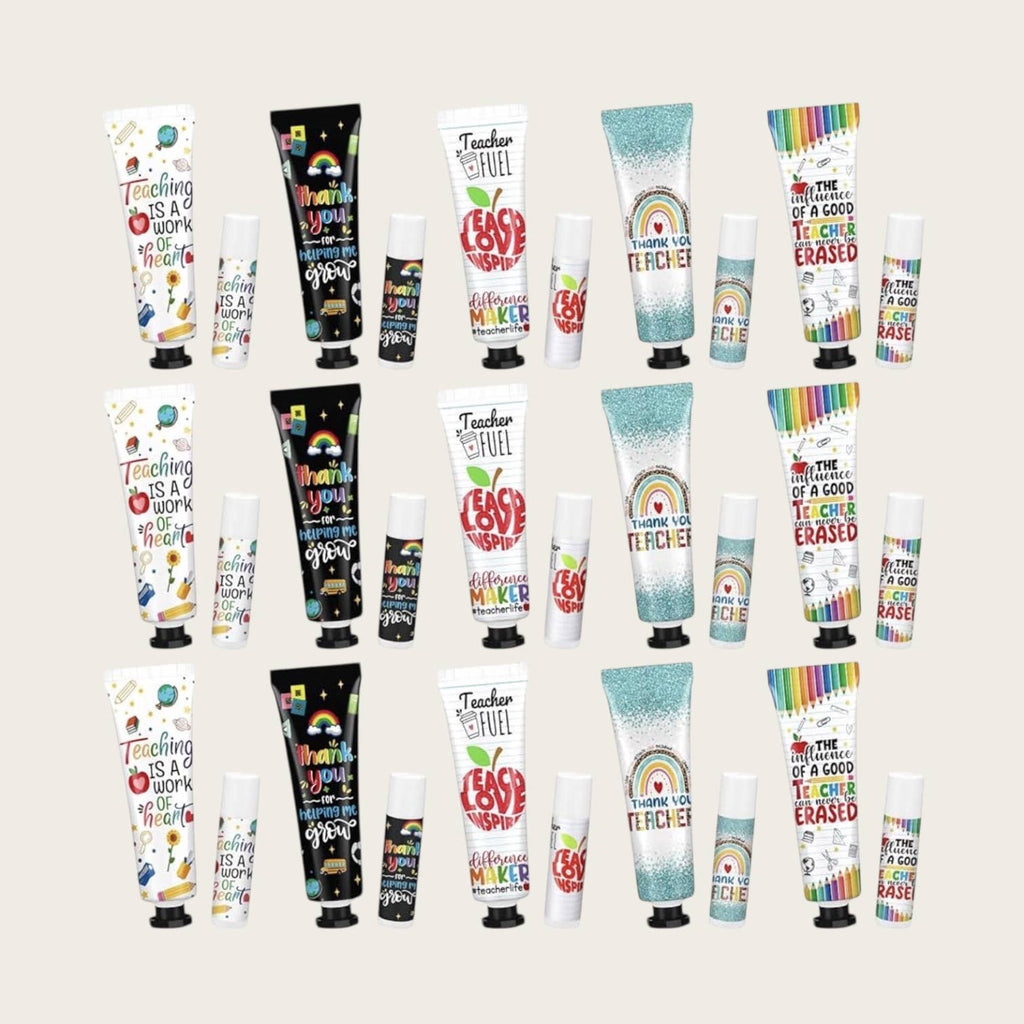 Ella Blue - Teacher theme lip balm and hand cream sets
