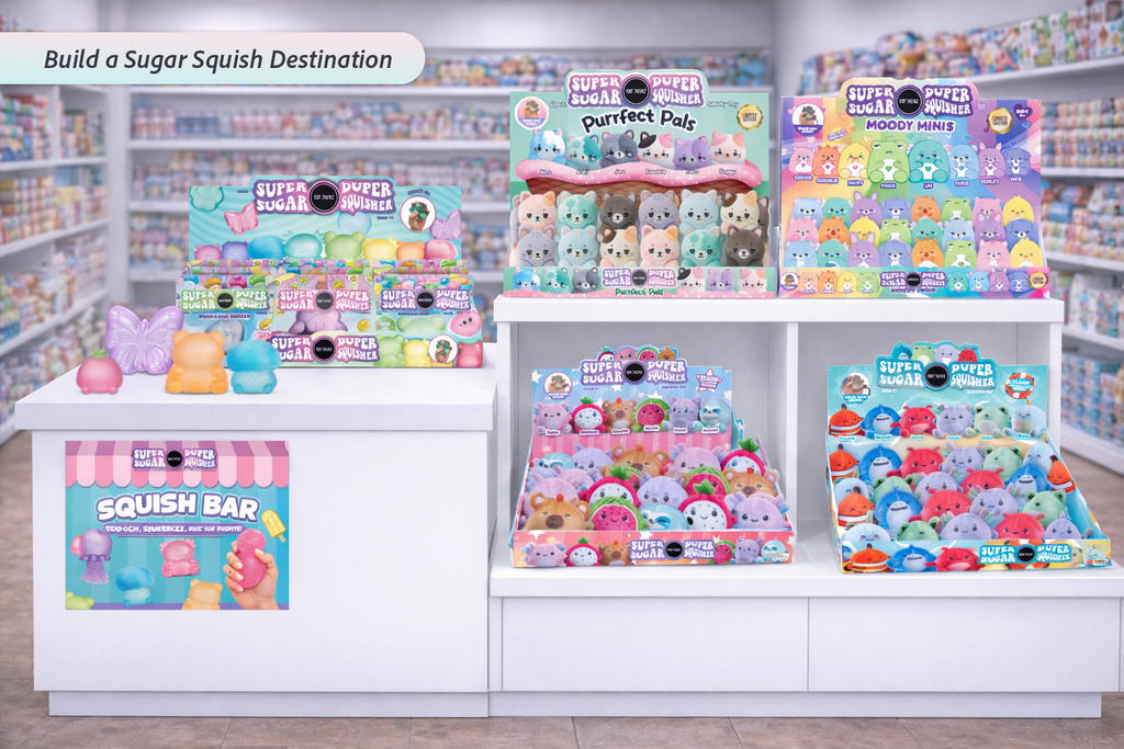 Top Trenz Inc - Super Duper Sugar Squisher Variety Kit /66 Pieces $5.00 each