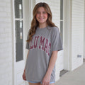 Girlie Girl Originals - LM-TS-1007 Team Maroon/White Polka Dot Adult Granite Comfort Colors Tee
