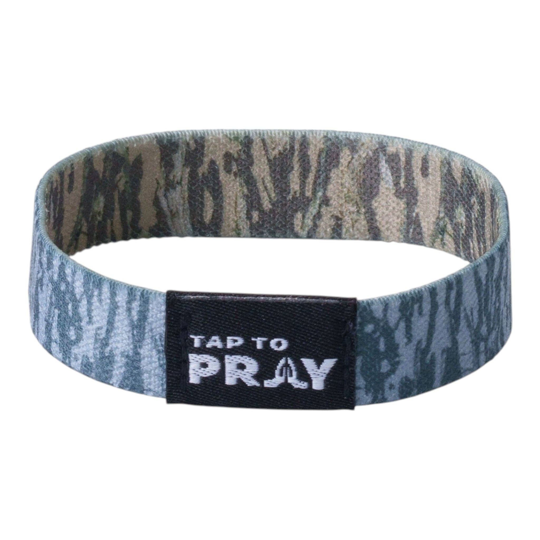 Versible - Tap To Pray™ Wristbands - Tree Bark Camo Brown & Grey