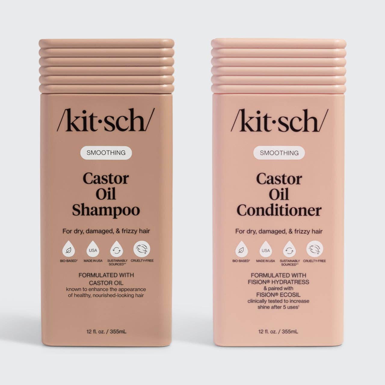 KITSCH - Smoothing Castor Oil Shampoo & Conditioner Combo