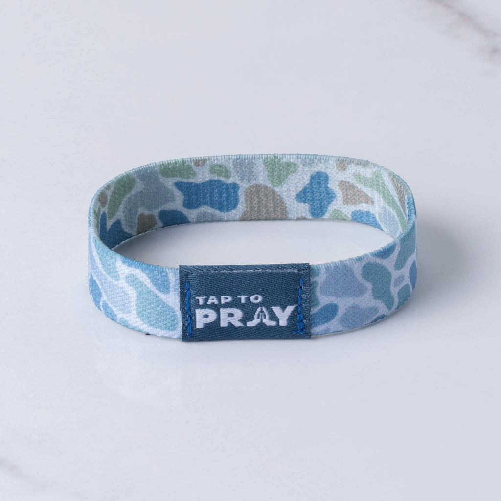 Versible - Tap To Pray™ Wristbands - River Rock Camo Moss & Slate