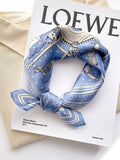 Sheer Trend - Square Animal Printed Scarf