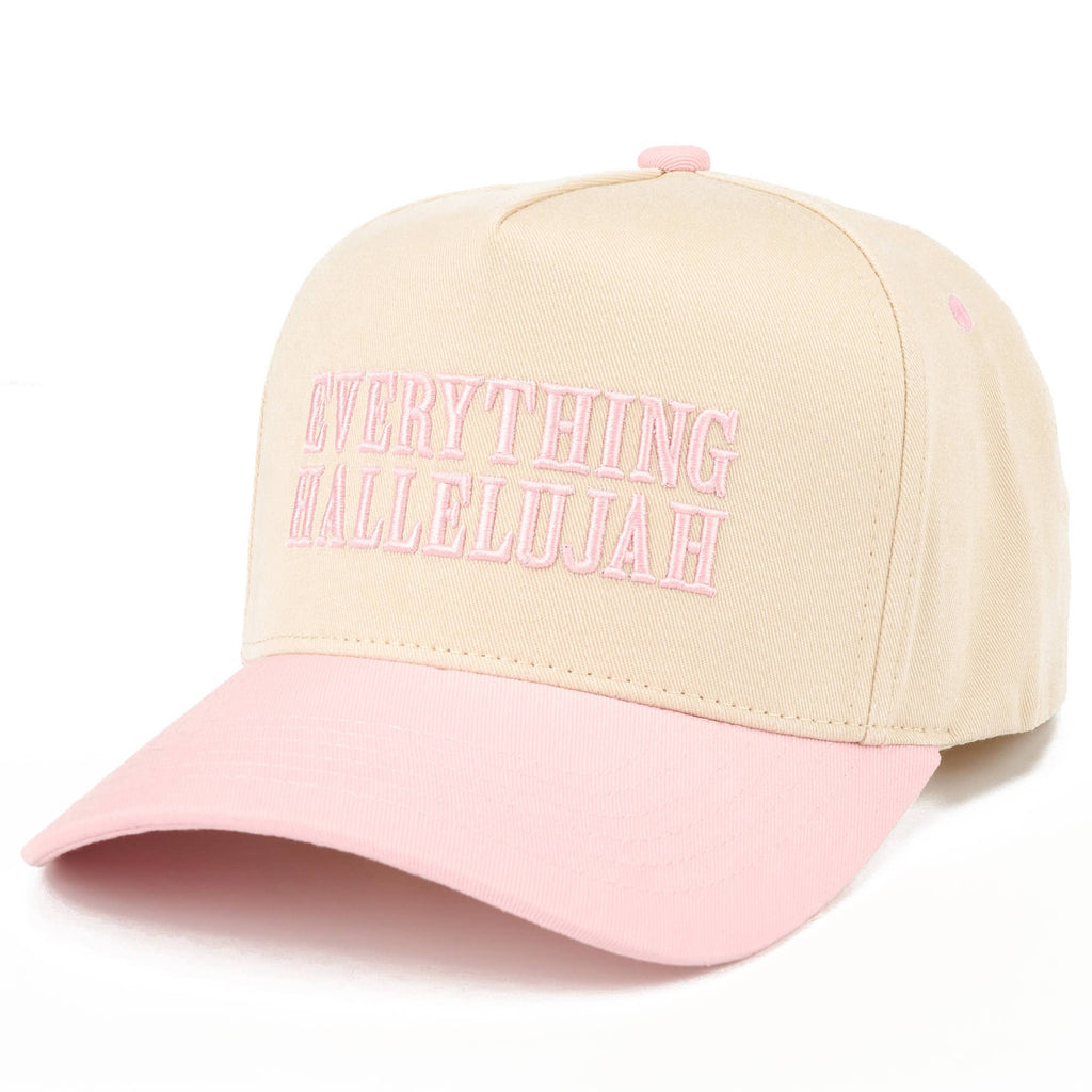 Hana - C.C EVERYTHING HALLELUJAH Letter Two Tone Trucker Cap