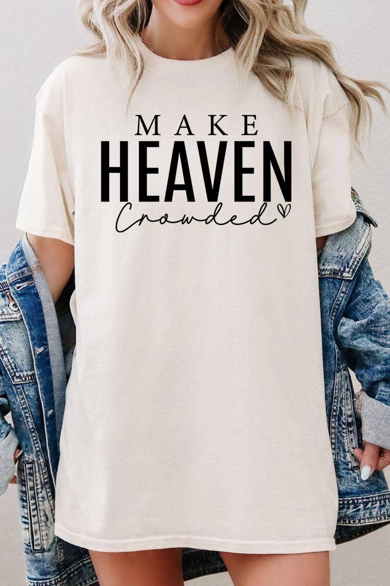Make Heaven Crowded Graphic Heavy Cotton Tee