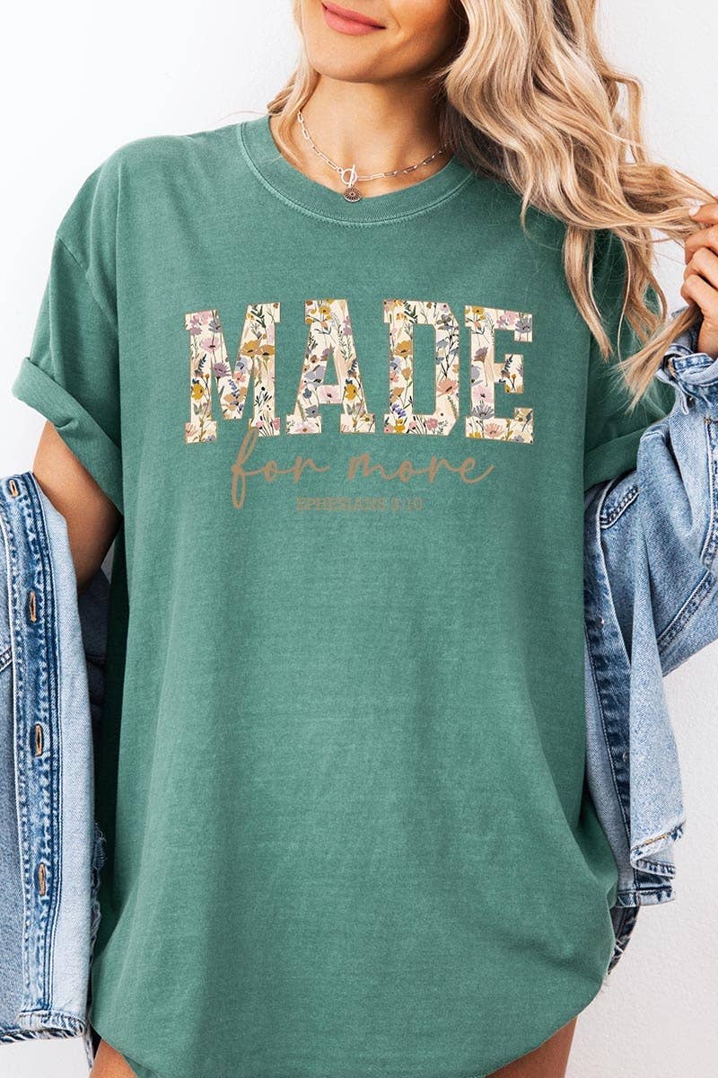 COLORBEAR - Made for More Faith Graphic Garment Dyed Tee