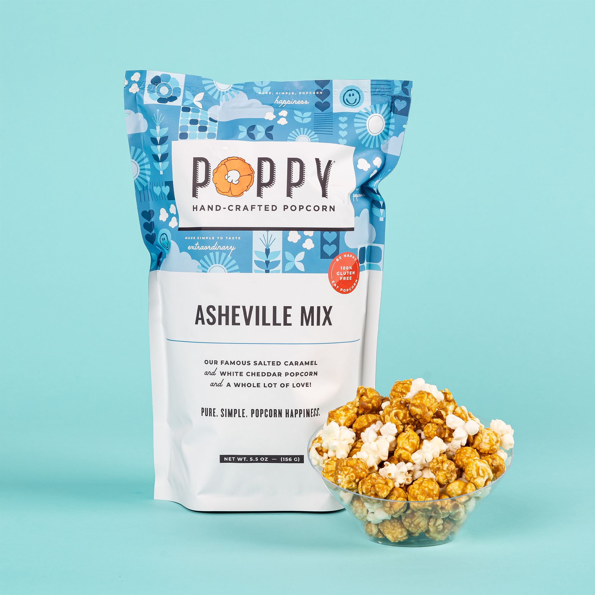 Poppy Hand-Crafted Popcorn - Asheville Mix Popcorn