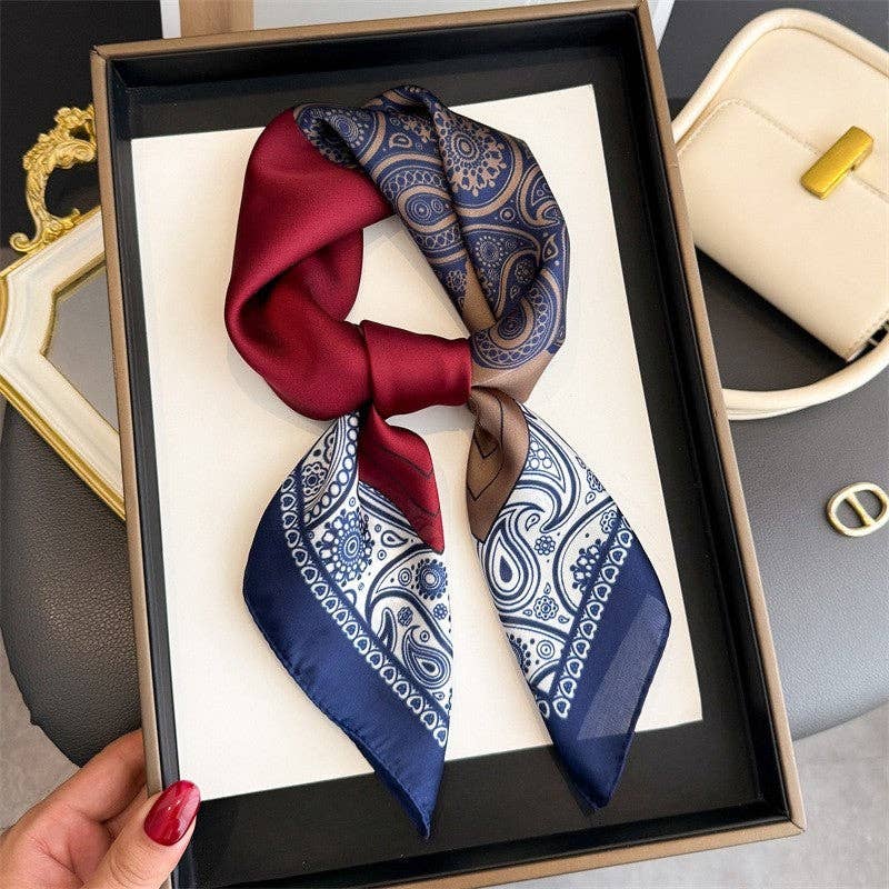 Sheer Trend - Fashion Print Square Scarf