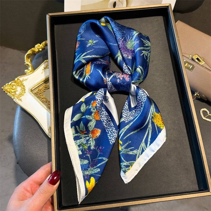 Sheer Trend - Fashion Print Square Scarf