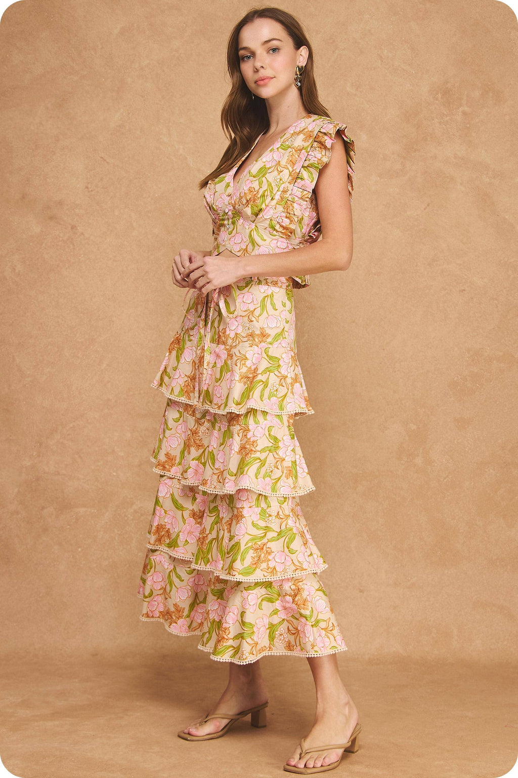Strut & Bolt - Bloom Meadow 2-Piece Midi Skirt Set