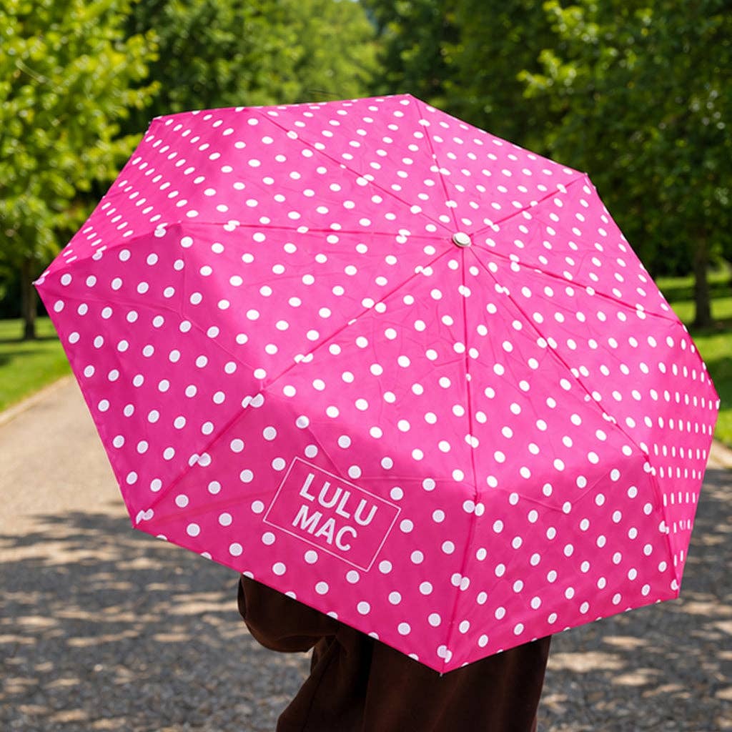 Girlie Girl Originals - LM-UM-1000 Umbrella Hot Pink w/ White Dot
