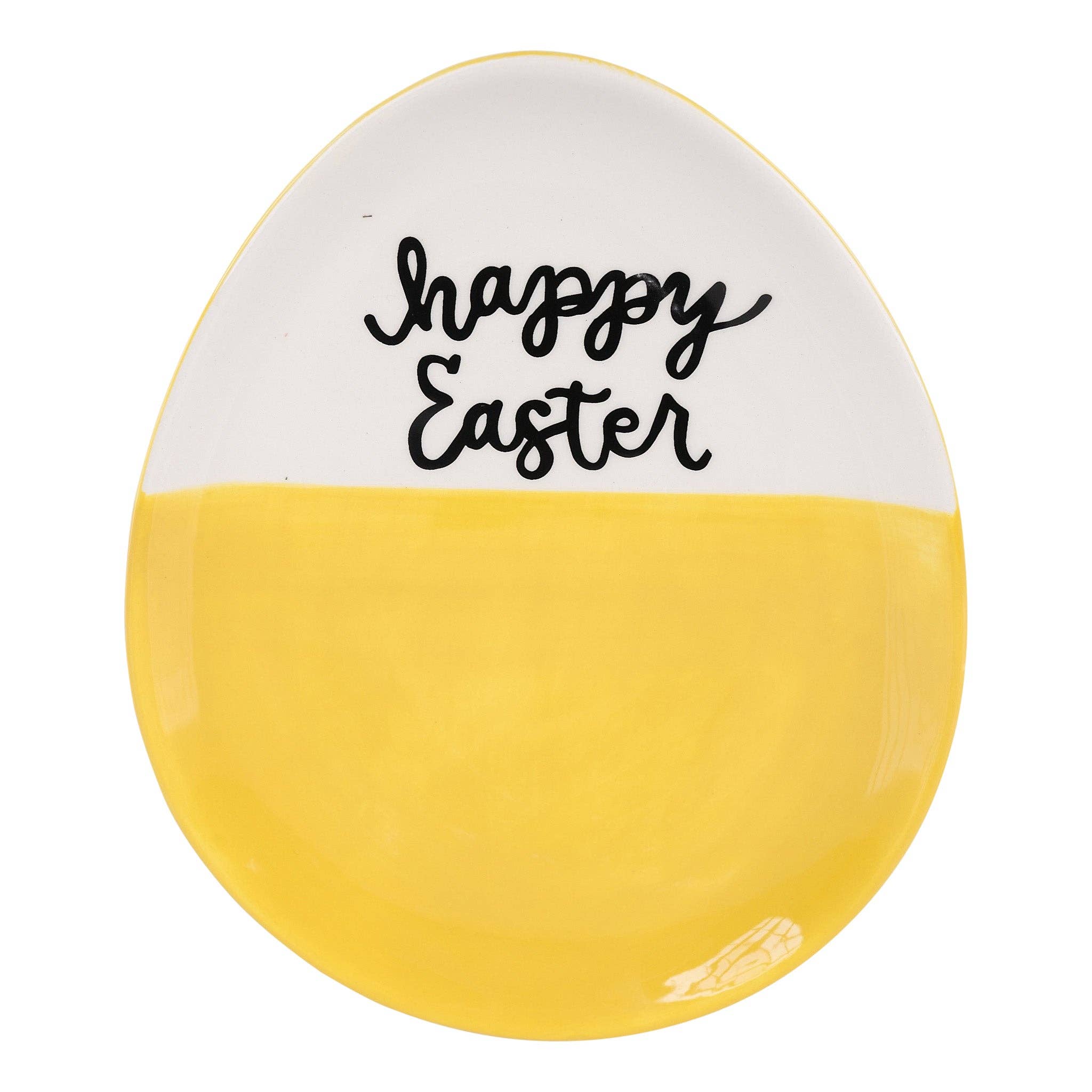 Glory Haus - Yellow Easter Egg Plate - Easter Decor