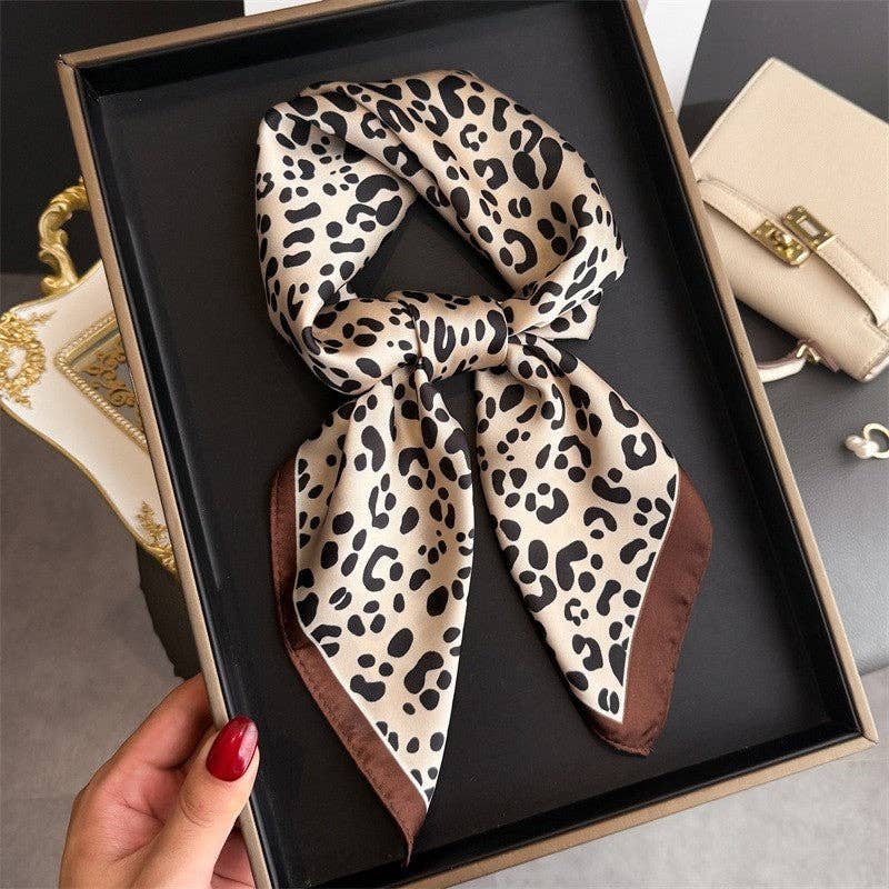 Sheer Trend - Fashionable Leopard Print Scarf