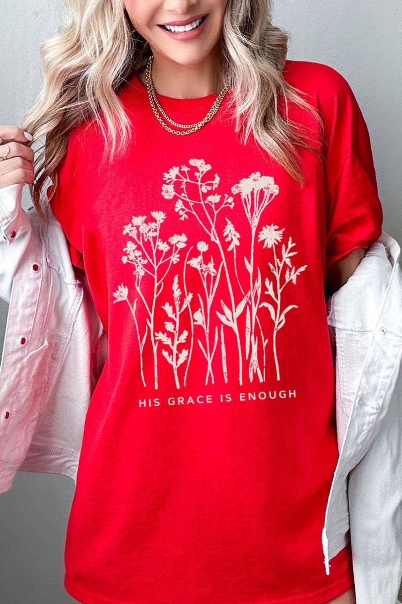 COLORBEAR - Christian Wildflower Graphic Heavy Cotton Tee