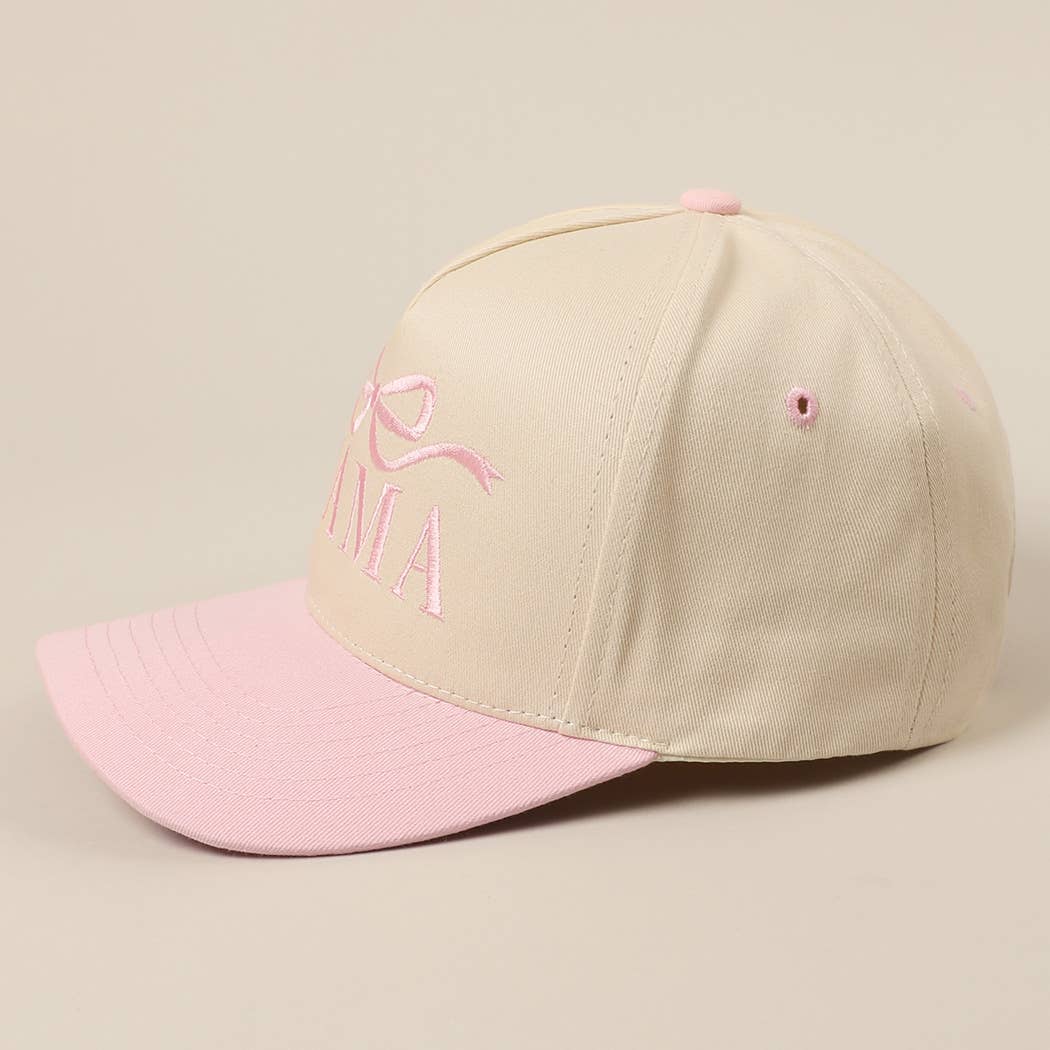 Fashion City - MAMA Ribbon Embroidered Two-Tone Trucker Hat