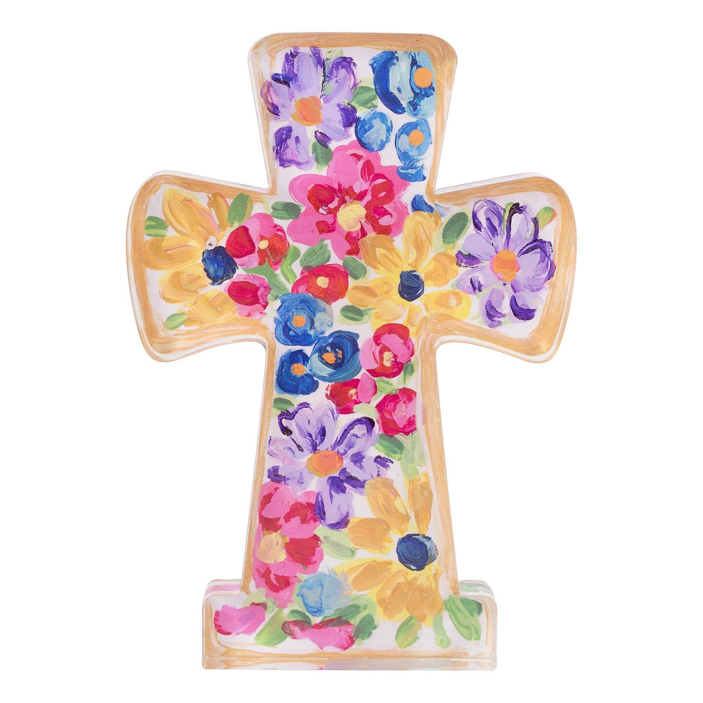 Glory Haus - Petals and Posies Acrylic Cross