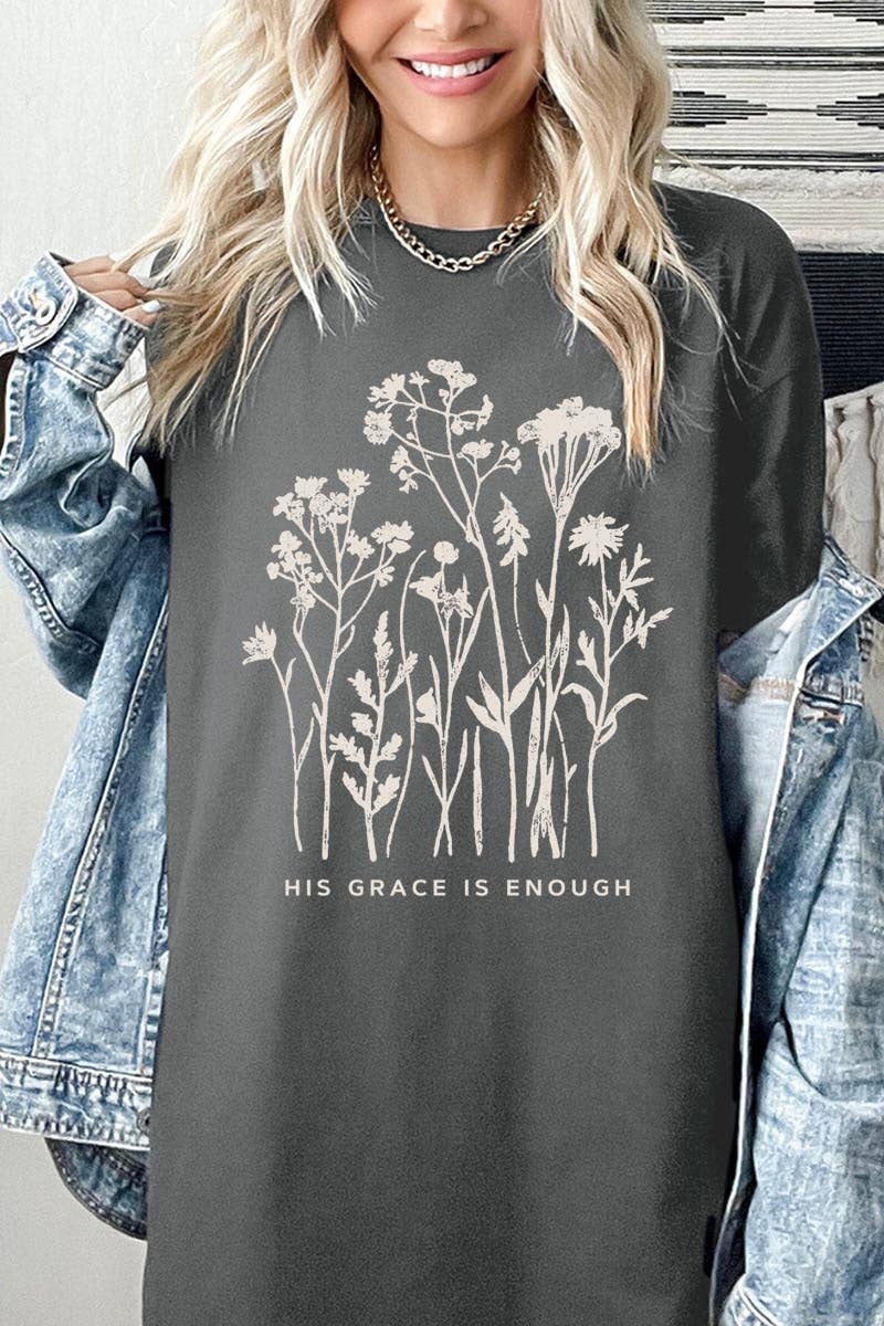 COLORBEAR - Christian Wildflower Graphic Heavy Cotton Tee