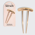 KITSCH - Mini Metal Barrette French Hair Pin - Gold