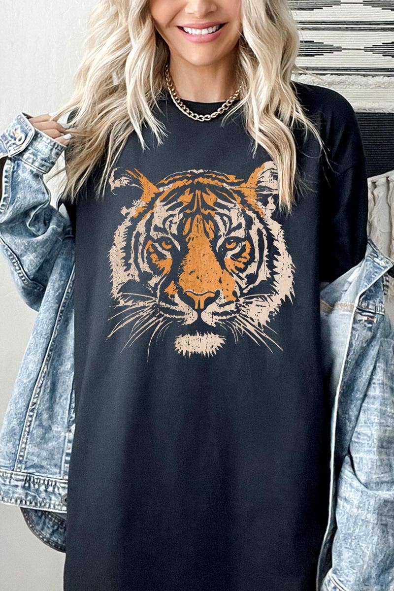 Vintage Tiger Graphic Heavy Cotton Tee
