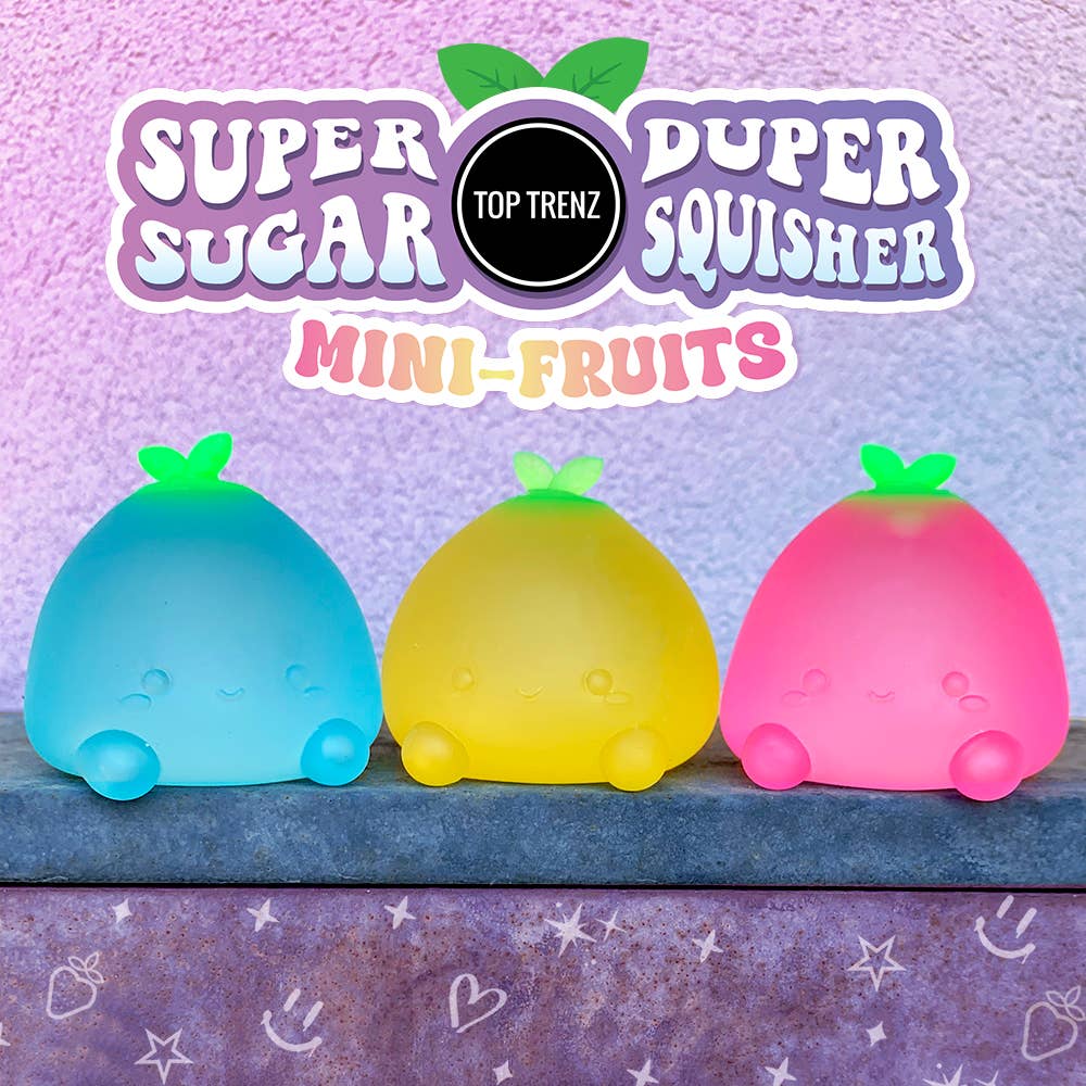 Top Trenz Inc - Super Duper Sugar Squisher - Mini Fruits 2 Pack set