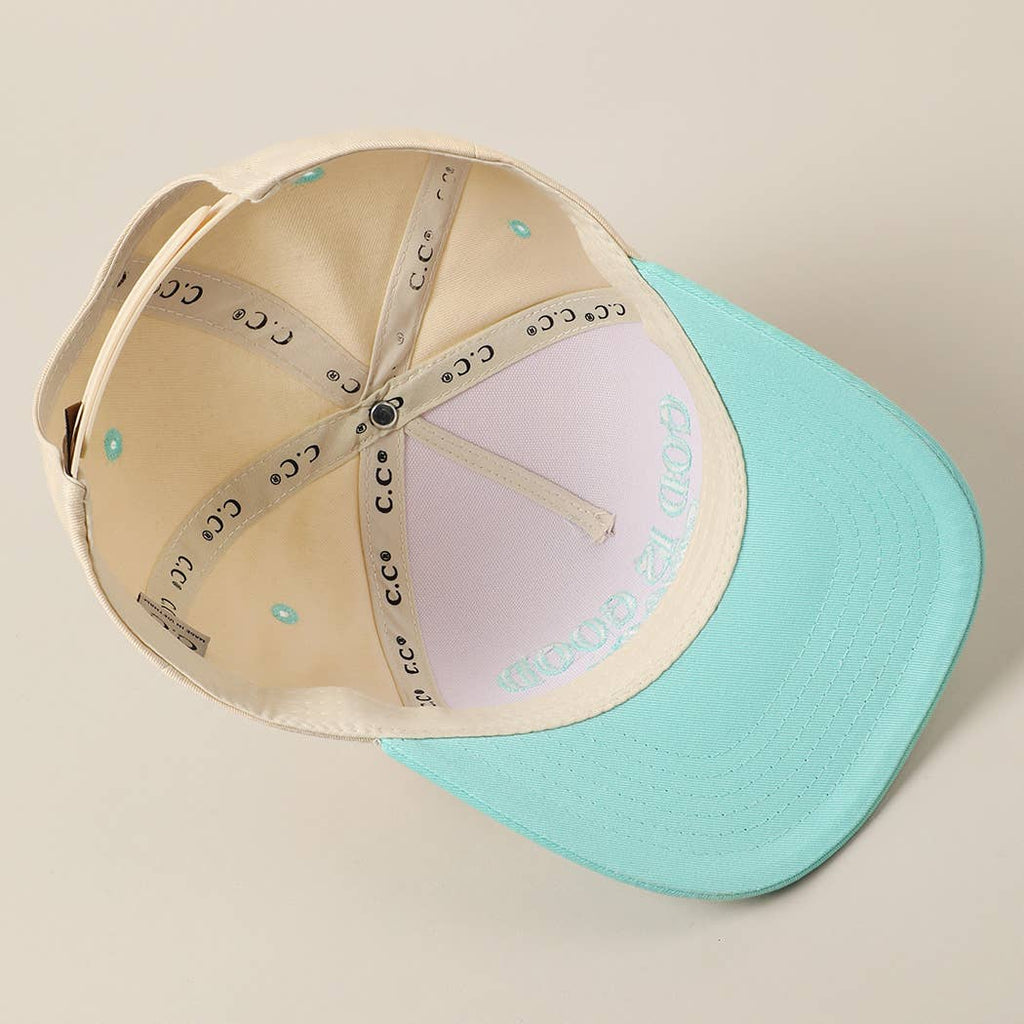 Fashion City - God Is Good All The Time Embroidery Trucker Hat