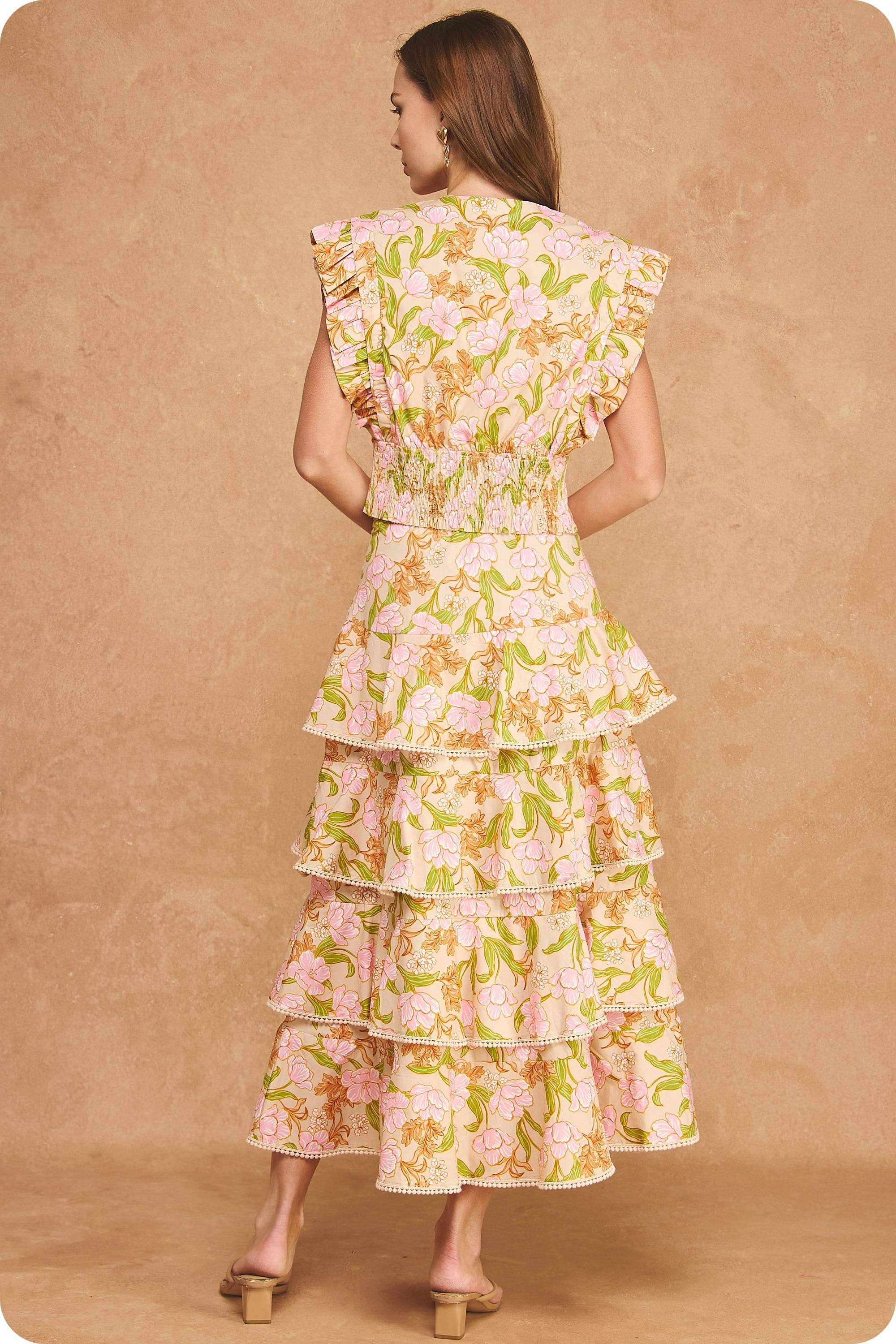 Strut & Bolt - Bloom Meadow 2-Piece Midi Skirt Set
