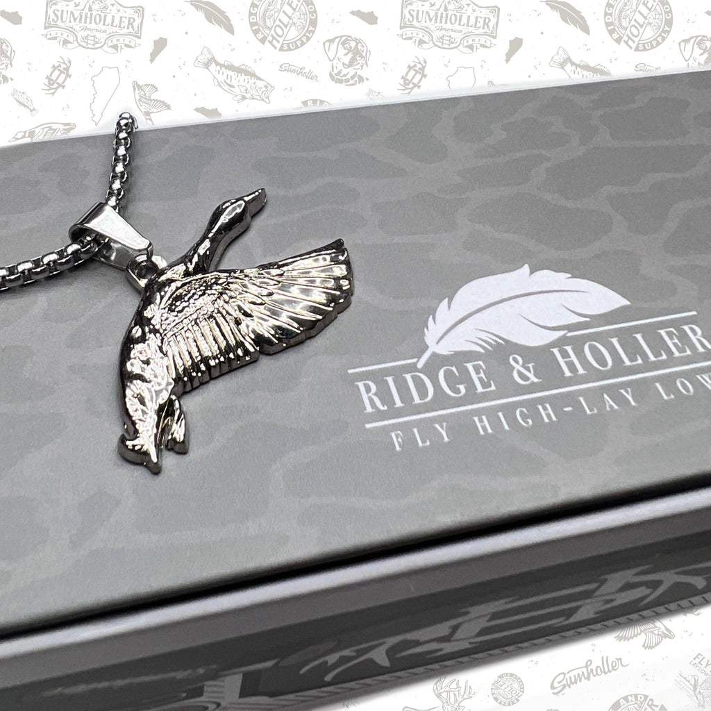 Ridge&Holler - Mallard- Stainless Steel Necklace and Pendant