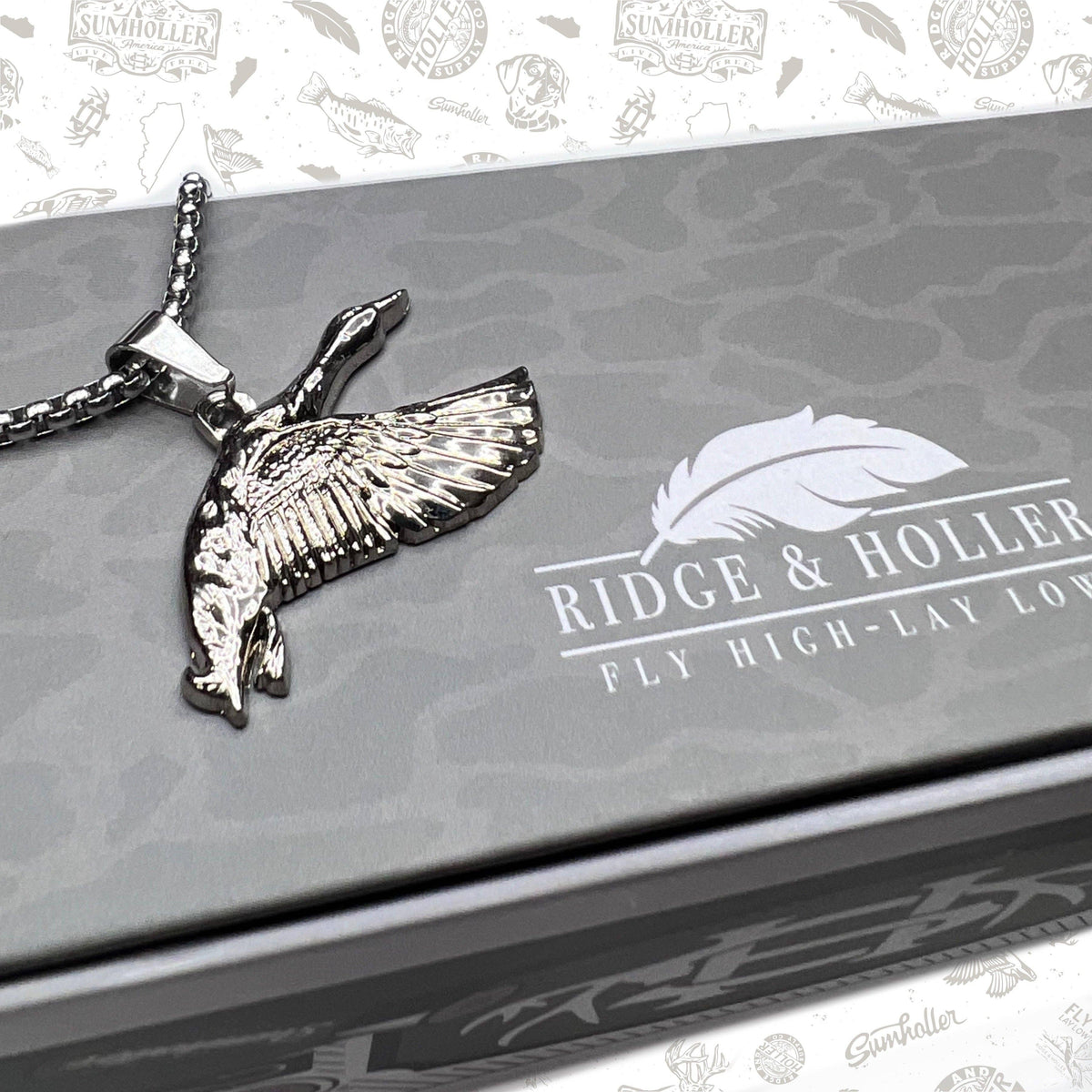 Ridge&Holler - Mallard- Stainless Steel Necklace and Pendant