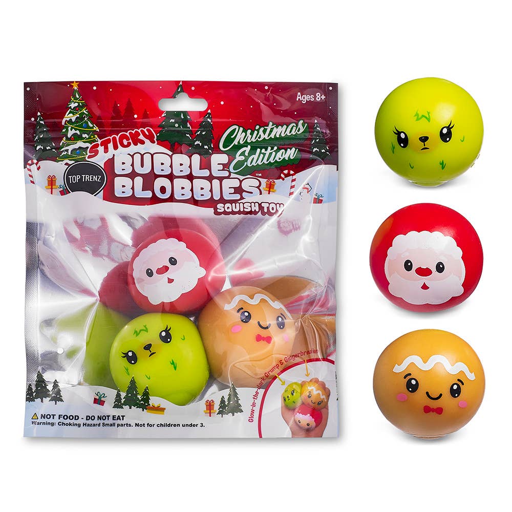 Top Trenz Inc - Sticky Bubble Blobbies -Christmas Edition