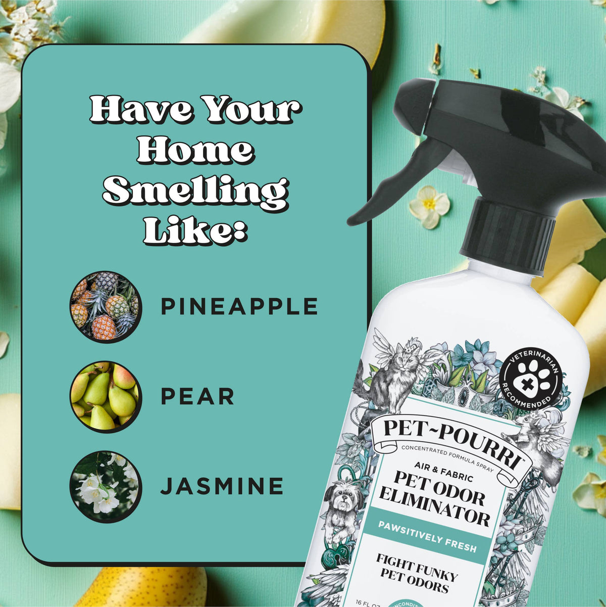 ~Pourri - Pet~Pourri Pawsitively Fresh Air+Fabric Odor Refresher 16oz