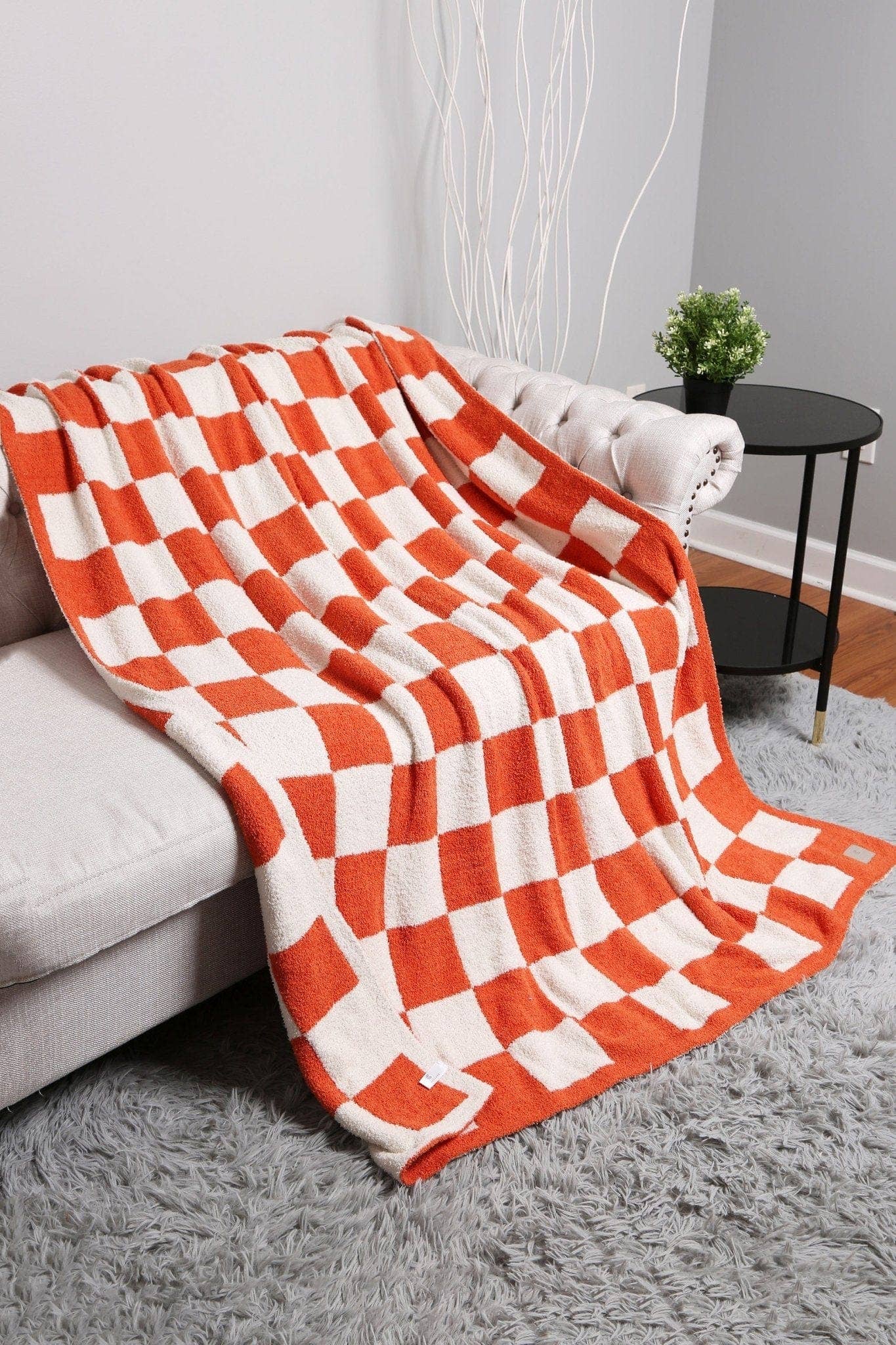 MiMi Wholesale - JCL4316 Super Lux Checkered Throw Blanket