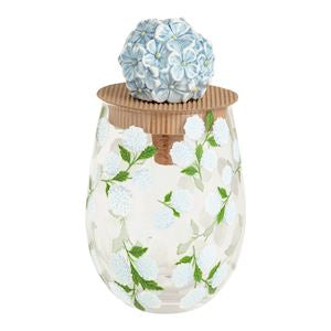 Flower Stemless Wine Glass Set